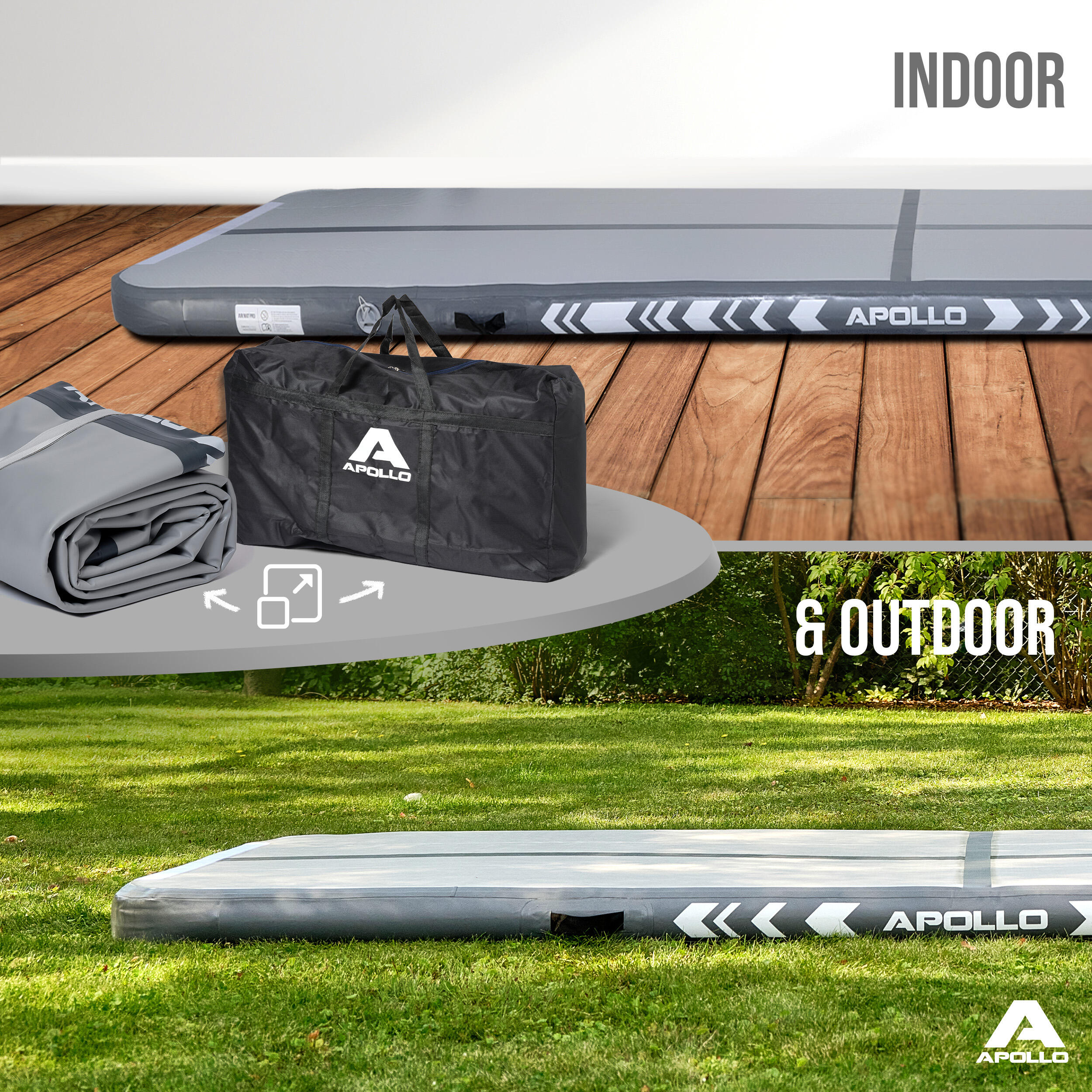 Luftmatte Air Mat Pro – Airtrack Matte für Turnen, Yoga & Training, 3–4 m 6/7