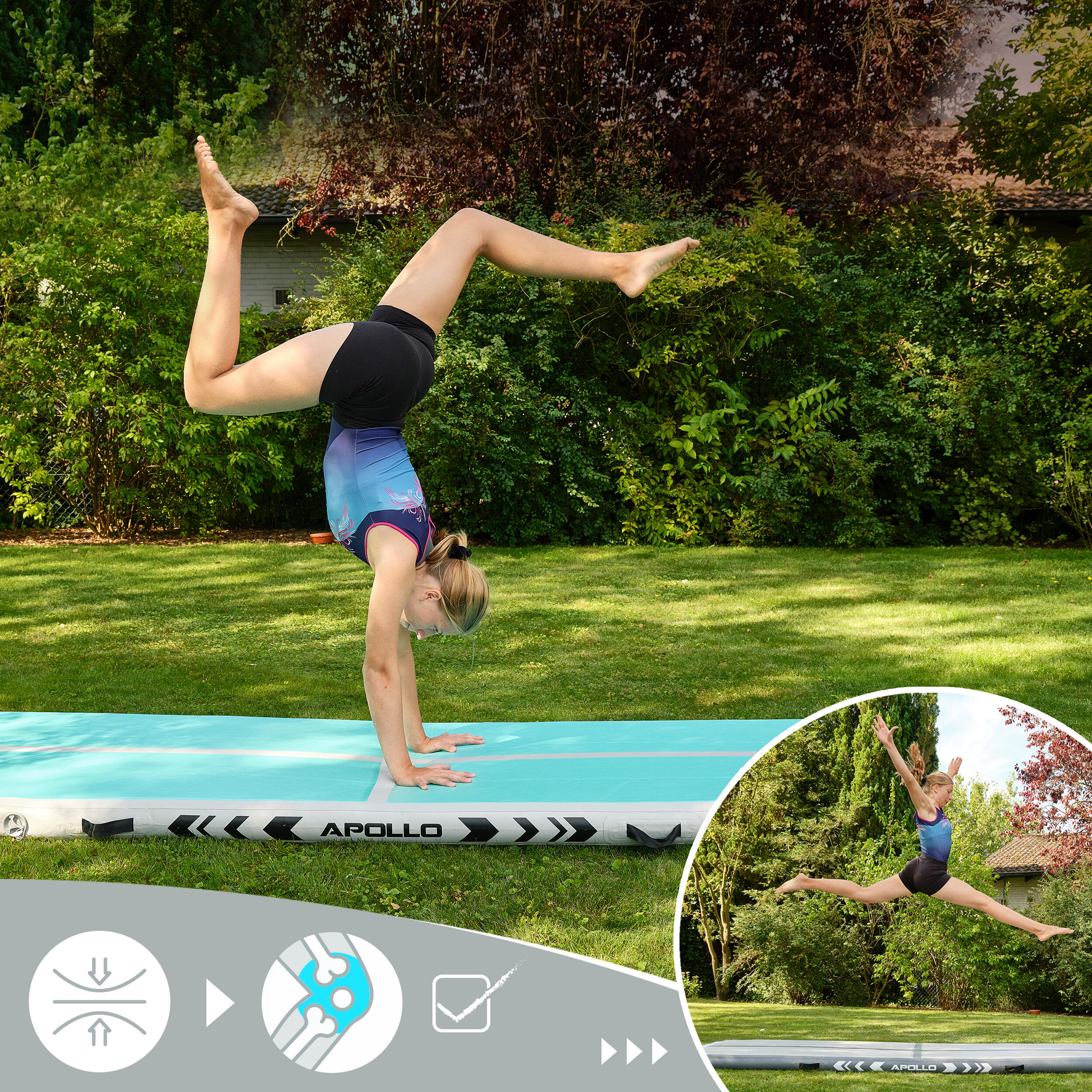 Tapis gonflable Air Mat Pro – Airtrack pour gymnastique et yoga 3–4 m 4/7