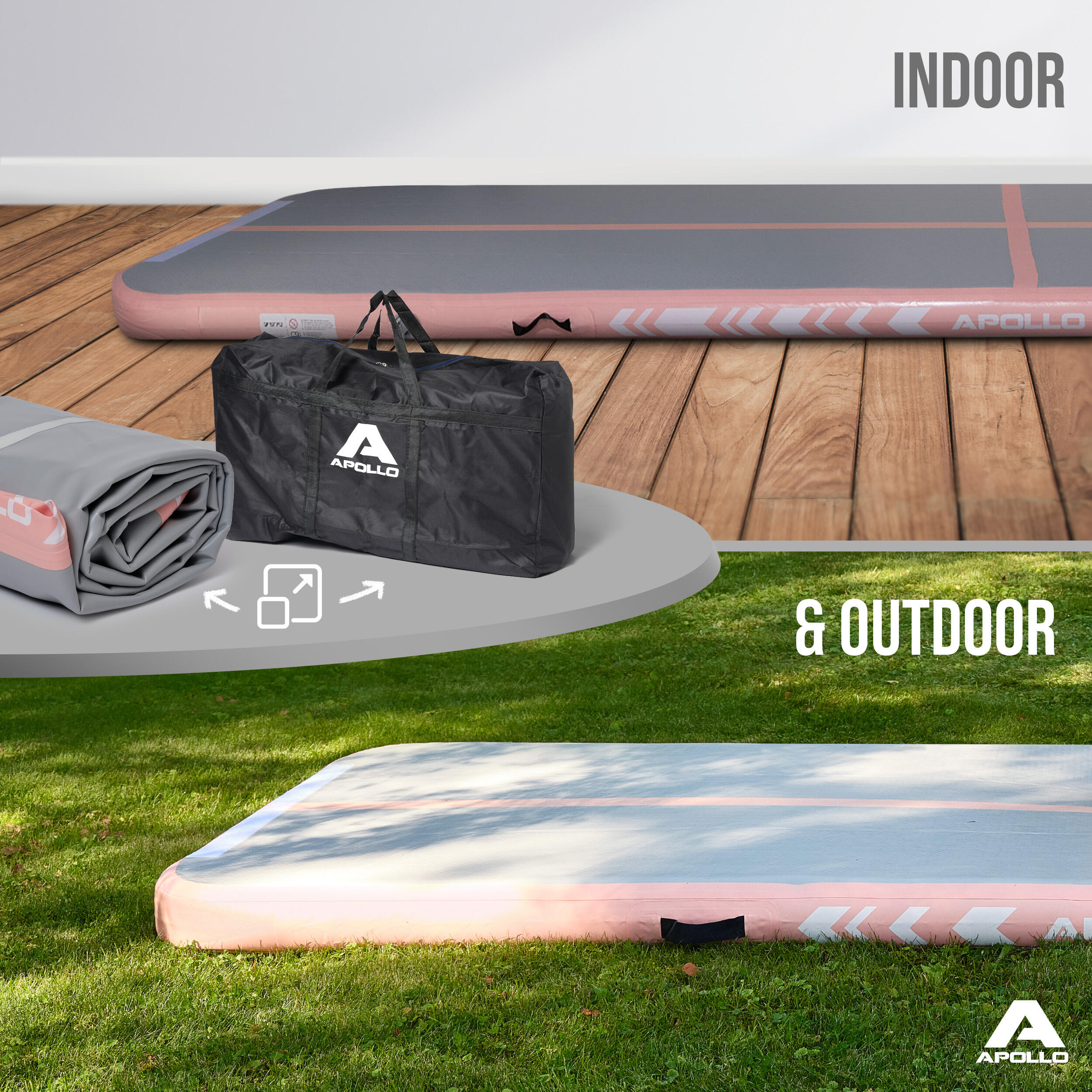 Luftmatte Air Mat Pro – Airtrack Matte für Turnen, Yoga & Training, 3–4 m 6/7