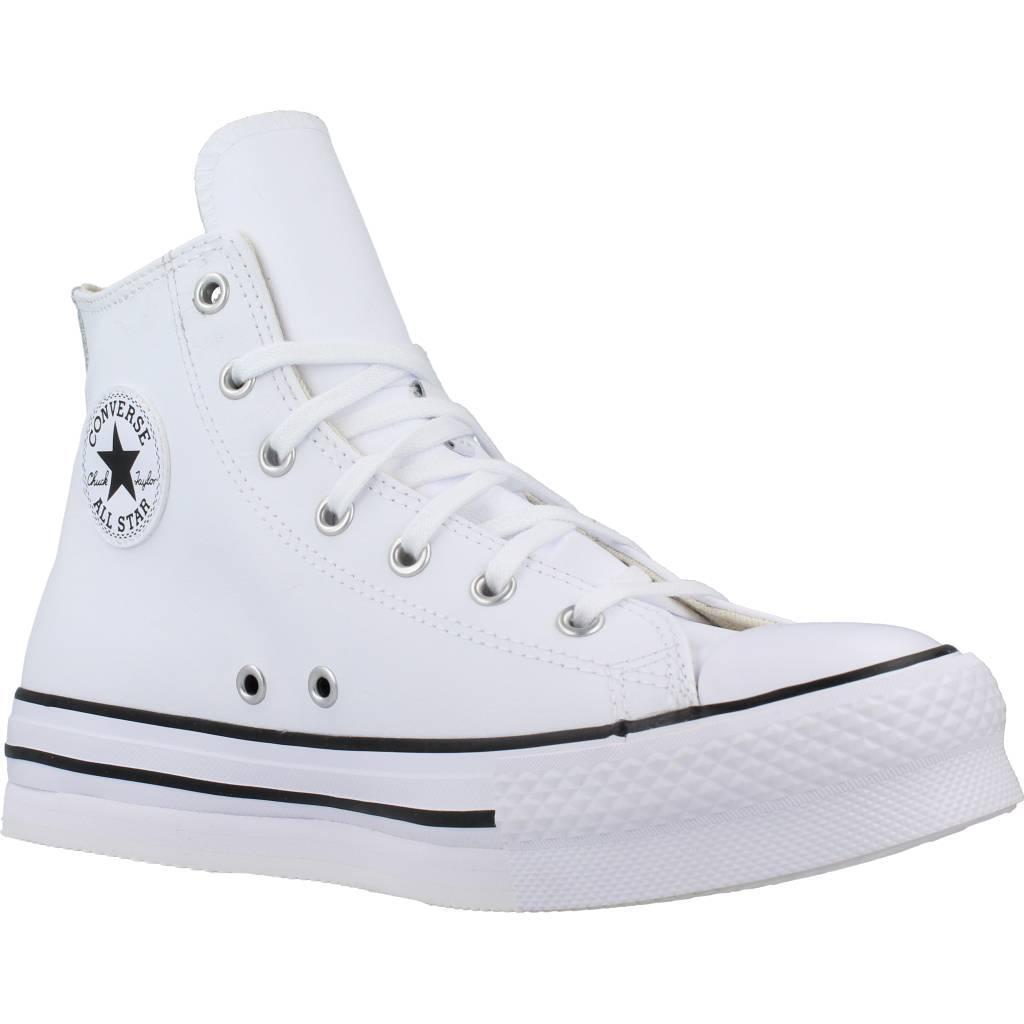 Baskets Converse Modèle Eva Lift Hi Couleur Blanc 5/5