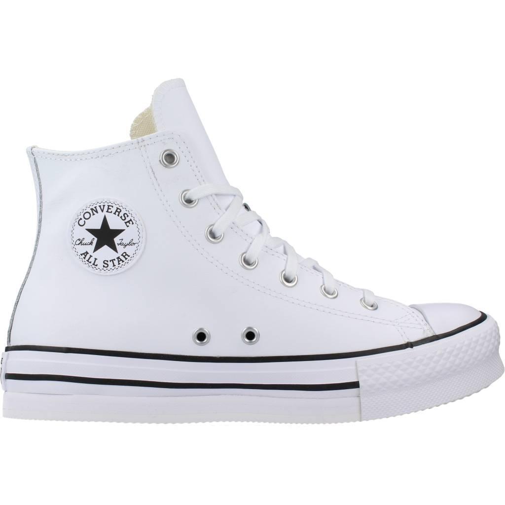 Baskets Converse Modèle Eva Lift Hi Couleur Blanc 4/5