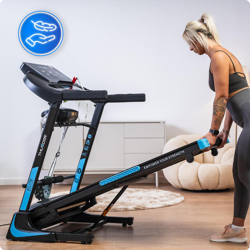 Bandă de alergat electrică pliabilă pentru acasă Thunder ELITE-DS-BLACK