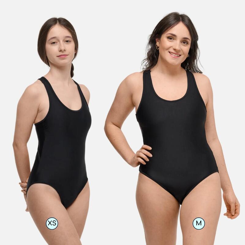 Maillot De Bain Menstruel 1 Pièce - 4 Couches, Grande Taille, Protection Flux Abondant - Pour Natation, Activités Aquatiques