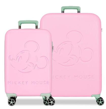 Valise cabine Disney Mickey Crazy trip ABS avec une capacité de 39,6L Bleu