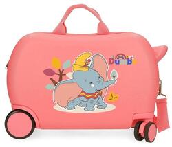 Valise enfant Disney Before the bloom Dumbo ABS avec une capacité de 28L Corail
