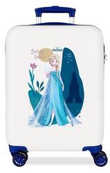 Valise cabine Disney Frozen Nature is magical ABS avec une capacité de 34L Blanc