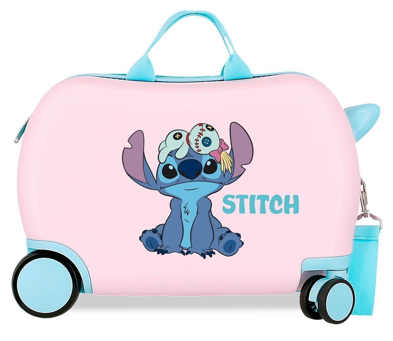 Valise Enfant Disney Stitch inthe world ABS avec une capacité de 28L Rose 1/4