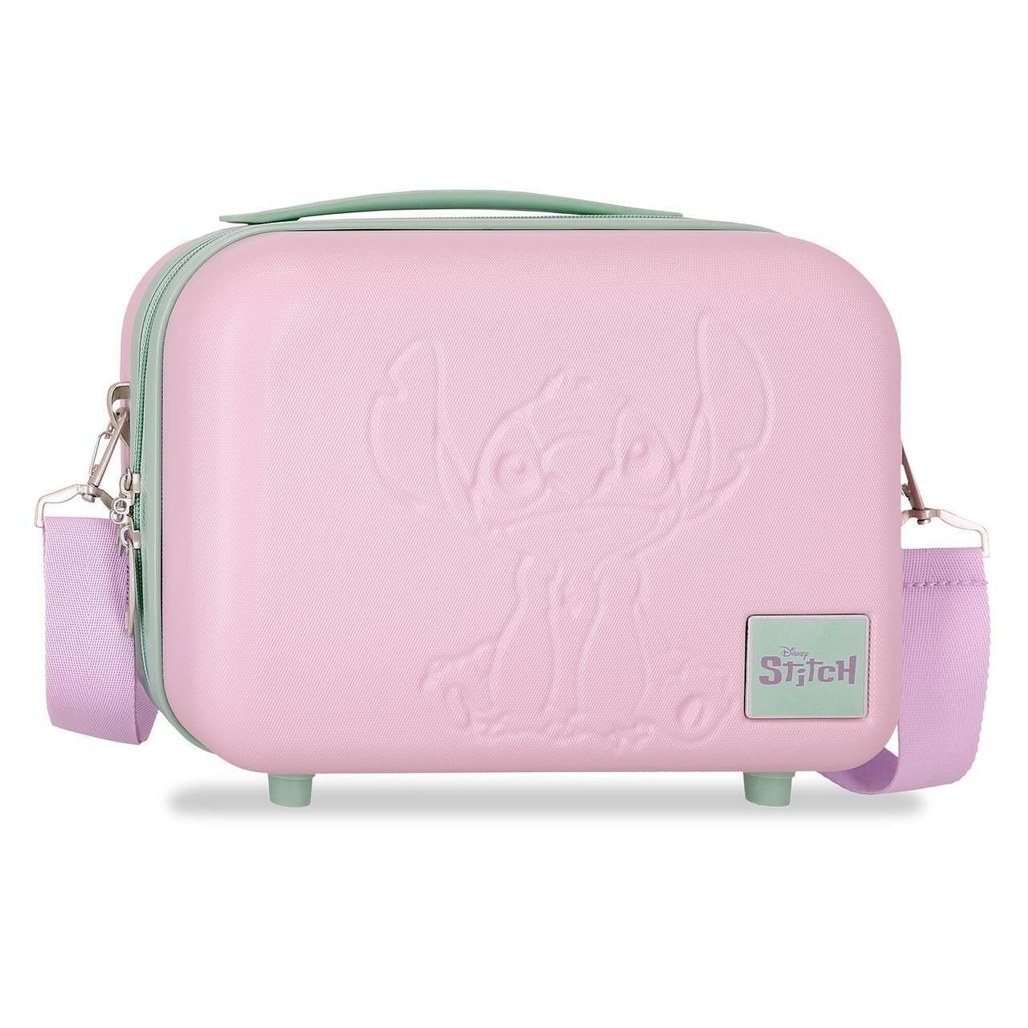 Disney - Trousse De Toilette Abs Disney Traveling With Stitch Avec Une Capacité 9l Rose - Sac À Dos - Rose - No Size - Decathlon