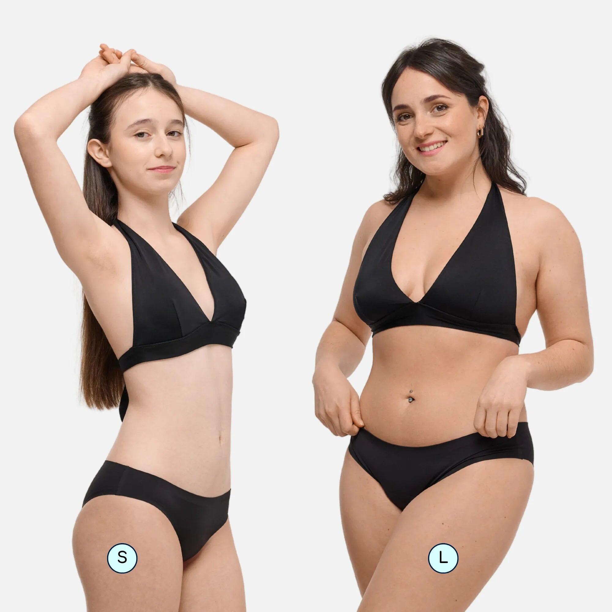 Costume Da Bagno Nero Assorbente Per Ciclo Mestruale – Intero, Riutilizzabile, Ideale Per Giorni Leggeri