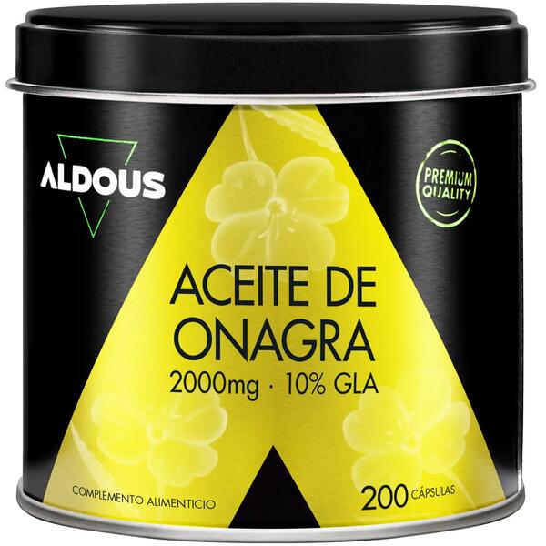 ALDOUS BIO Aceite de Onagra Perlas 2000mg - 200 Cápsulas Blandas