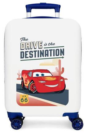 Maleta de cabina Disney Cars Destination ABS con capacidad de 28,4L Blanco