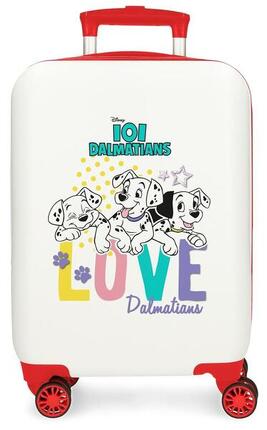Valise cabine Disney 101 Dalmatiens ABS avec une capacité de 33L Blanc