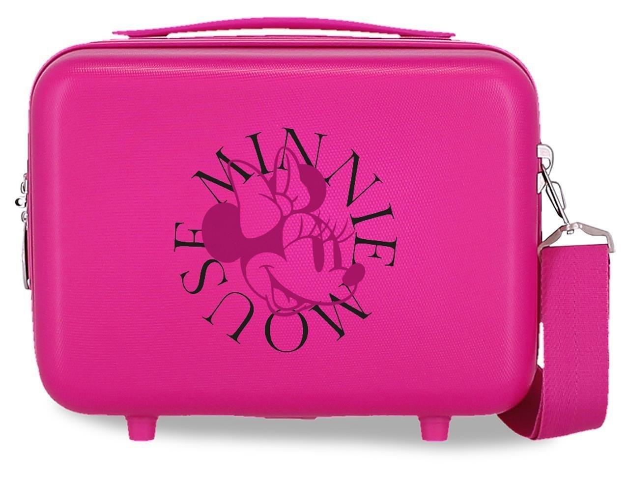 Trousse de toilette ABS Disney Minnie teen avec une capacité de 9L Fushia 1/4