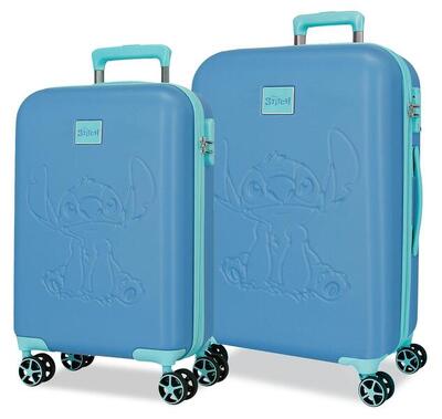 Valigia media Disney Traveling with stitch ABS con capacità 68L Azulonrose