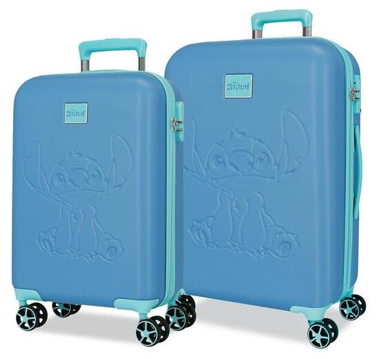 Valigia media Disney Traveling with stitch ABS con capacità 68L Azulonrose