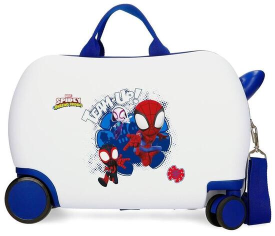 Valise enfant Marvel Spiey Team up ABS avec une capacité de 28L Blanc