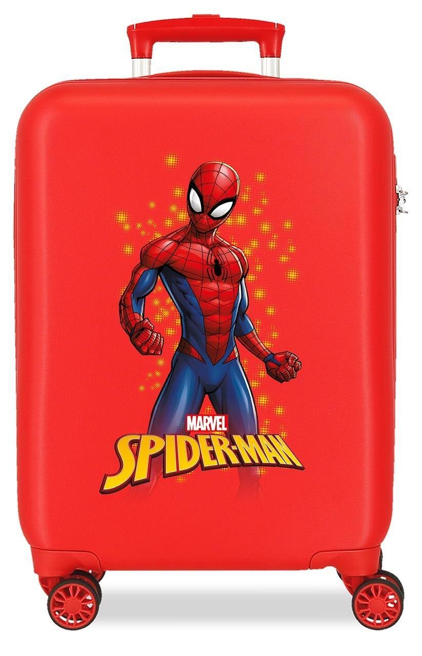 Valise cabine Marvel Spiderman geo ABS avec une capacité de 33L Rouge 1/4