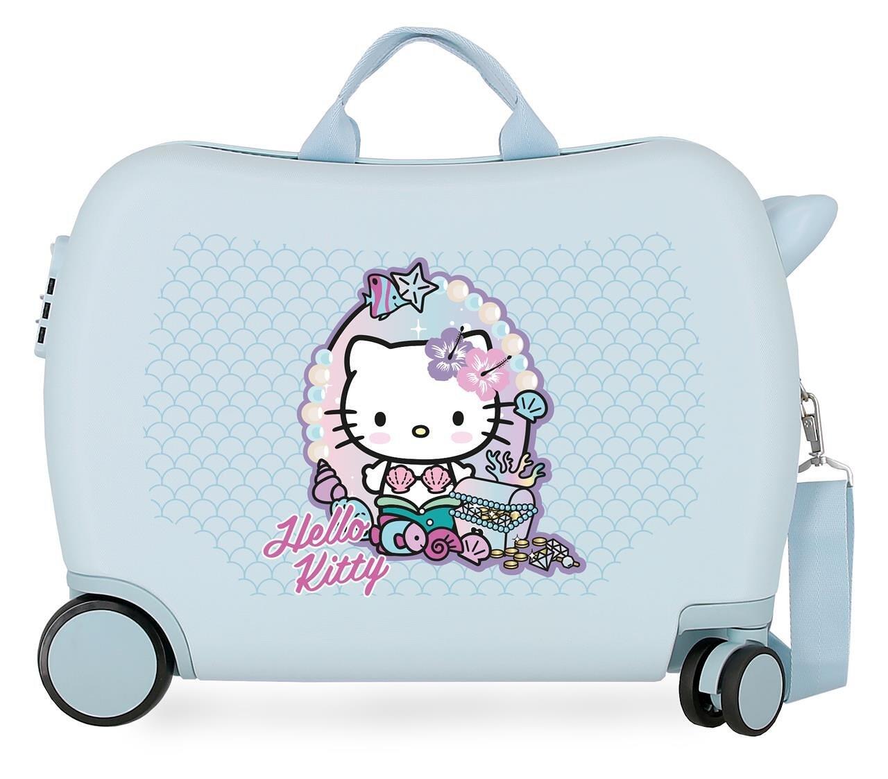 Maleta Infantil Sanrio Hello Kitty Mermaid kitty ABS con capacidad de 34L azul 1/4