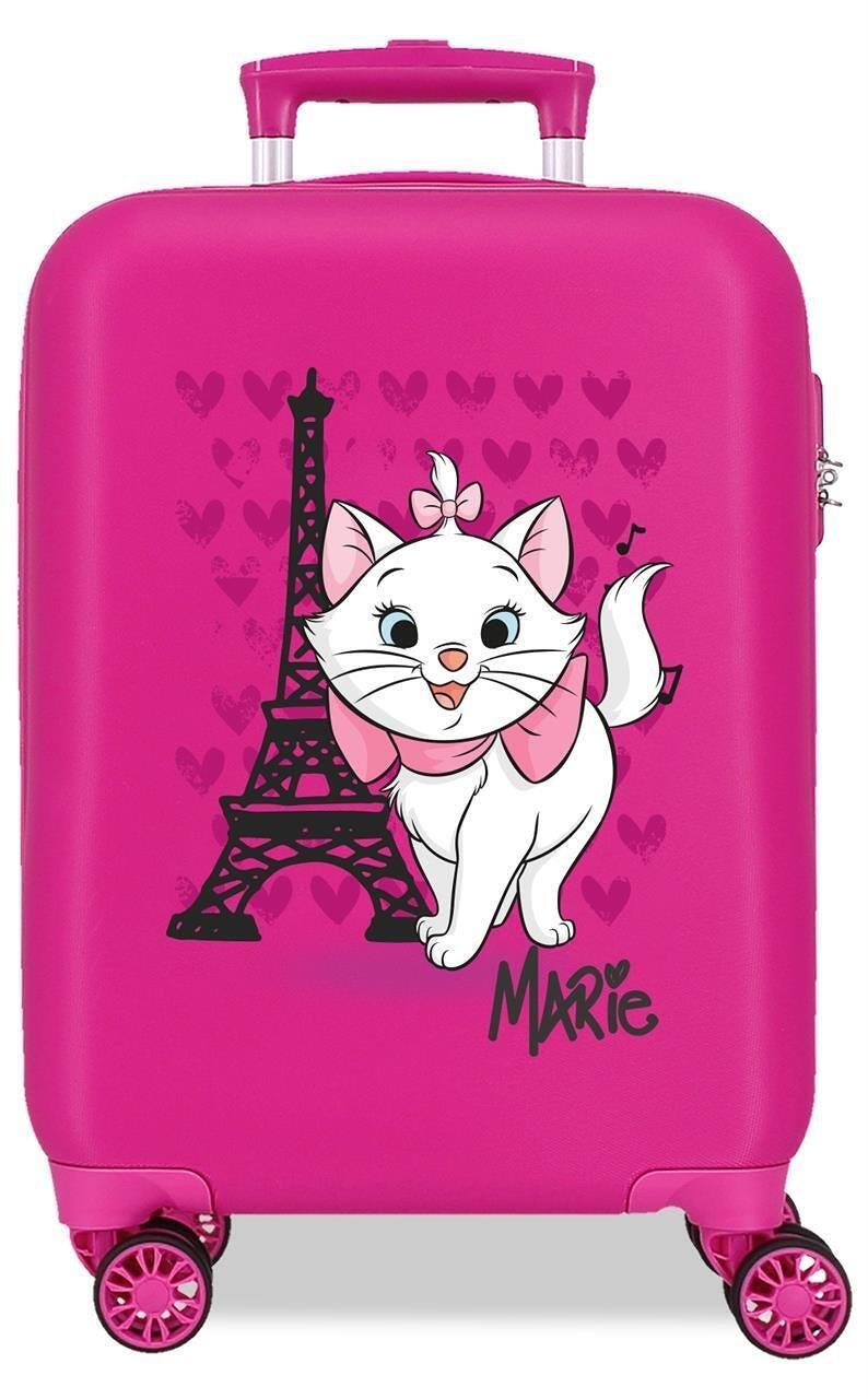 Valise cabine Disney Before the bloom Marie ABS avec une capacité 28,4L Fushia 1/4