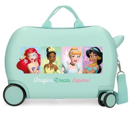 Valise enfant Disney Princess ABS avec une capacité de 28L Turquoise