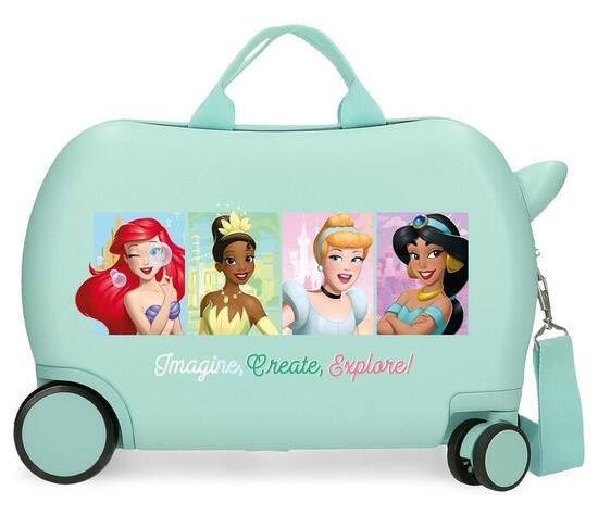 Valise enfant Disney Princess ABS avec une capacité de 28L Turquoise