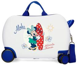 Valise enfant Disney Minnie Aloha ABS avec une capacité de 28L Blanc