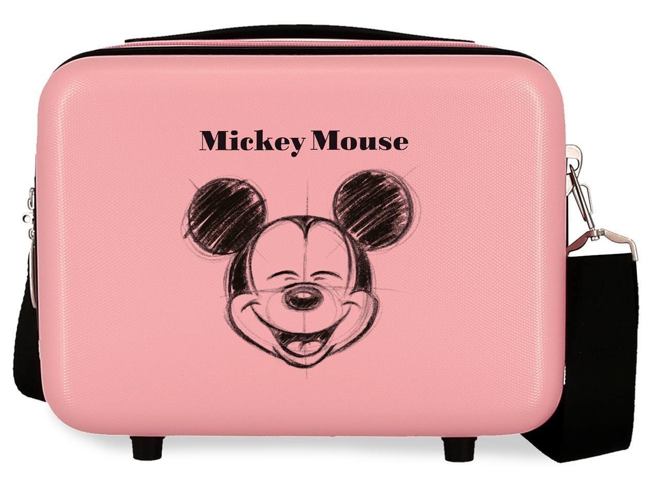 Trousse de toilette ABS Disney Mickey sketch avec une capacité de 9L Nude 1/4
