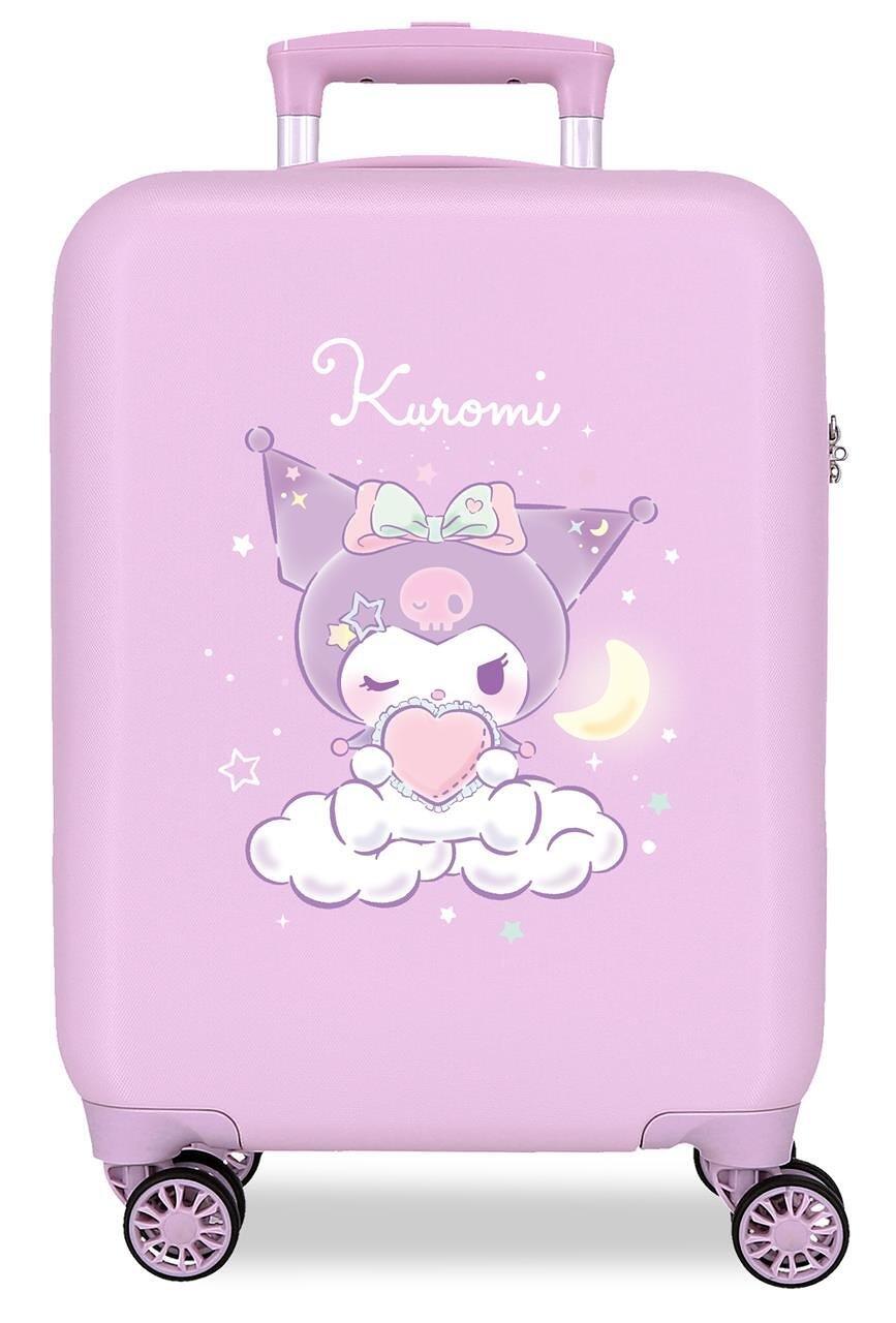 Mala de cabine sanrio kuromi sweet dreams abs com capacidade de 33l roxo