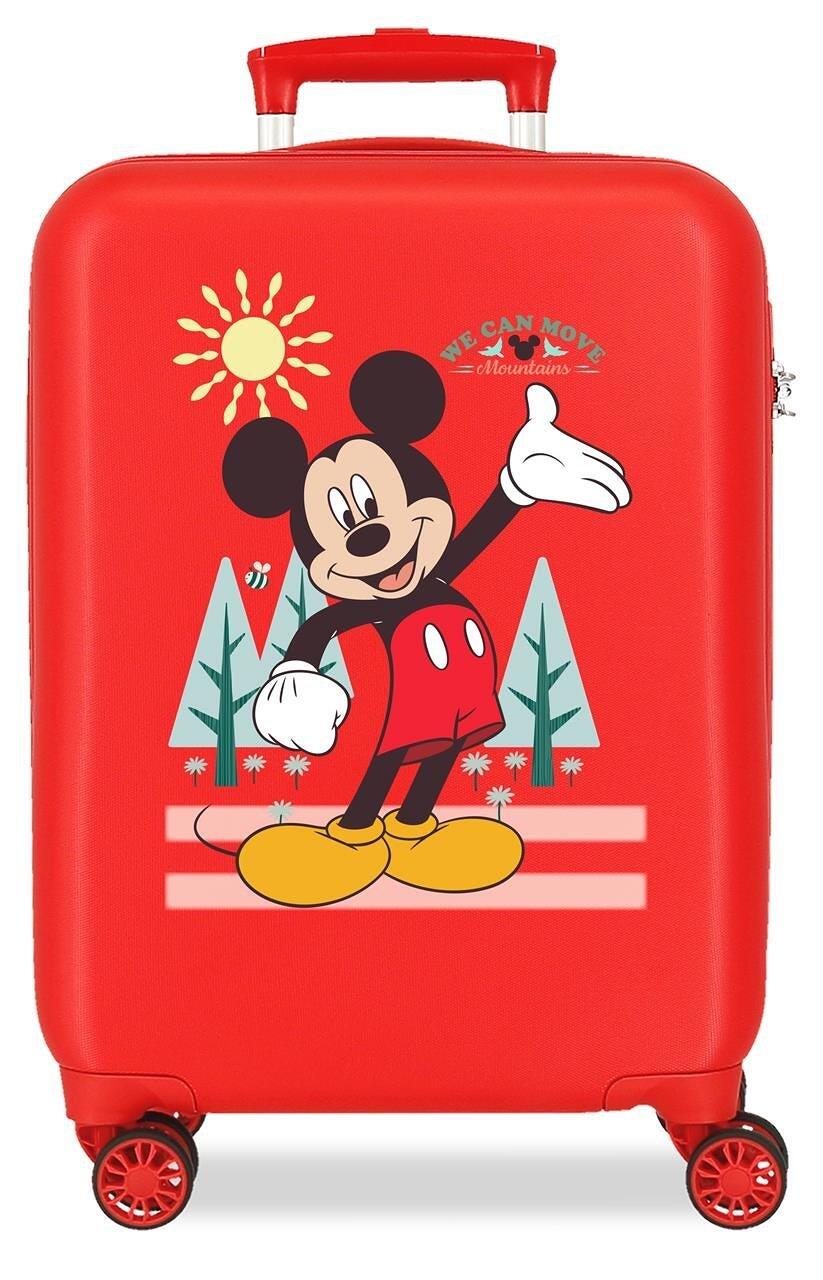 Mala de cabine Disney Mickey Mountains ABS com capacidade de 33L Vermelho 1/4