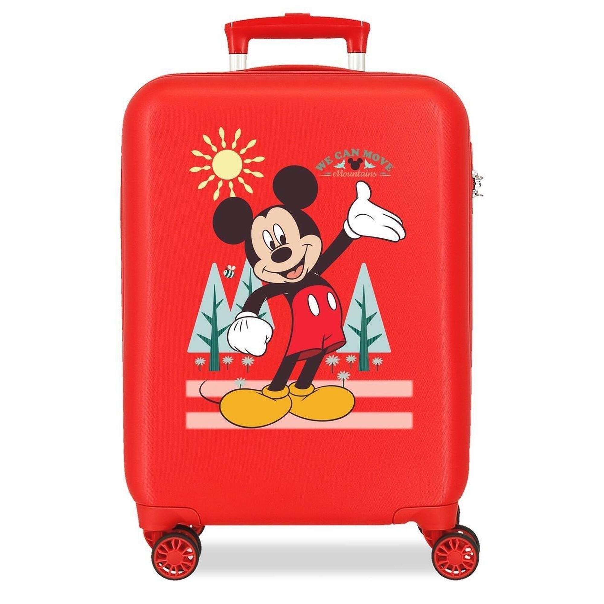 Disney - Valise Cabine Disney Mickey Mountains Abs Avec Une Capacité De 33l Rouge - Sac À Dos - Rouge - No Size - Decathlon