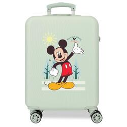 Valise cabine Disney Mickey Mountains ABS avec une capacité de 34L Menthe