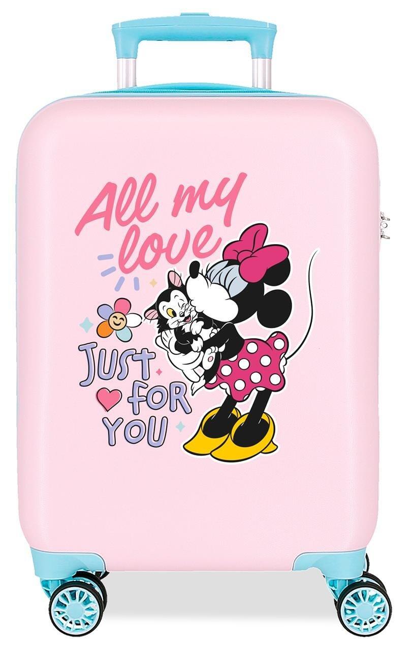 Valise cabine Disney Minnie All my love ABS avec une capacité de 33L Rose 1/4