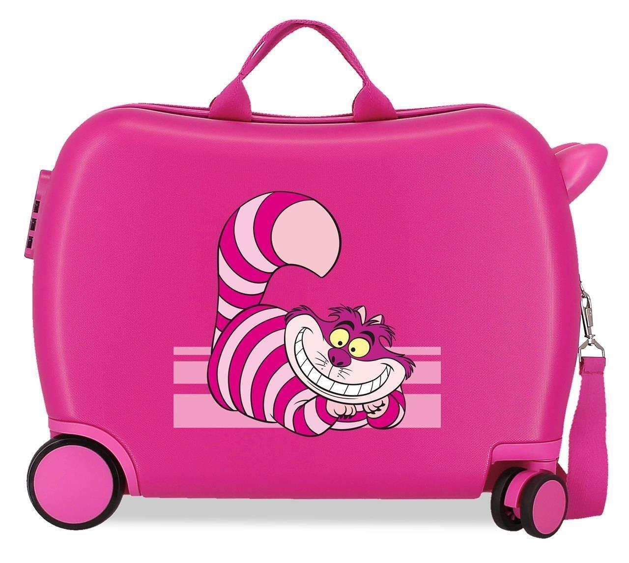 Valise enfant Disney Chat du Cheshire ABS avec une capacité de 34L Fushia 1/4