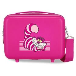 Trousse de toilette ABS Disney Chat du Cheshire avec une capacité de 9L Fushia