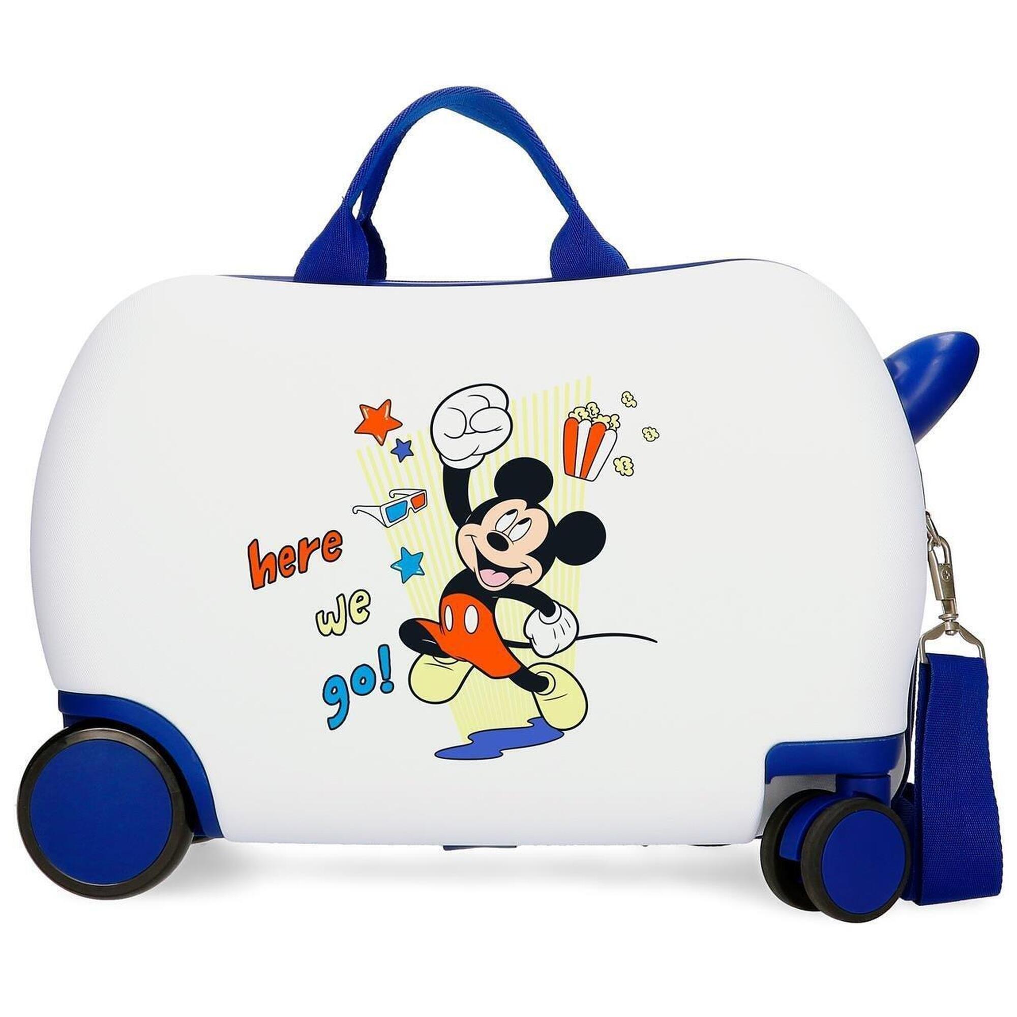Disney - Valise Enfant Disney Mickey Here We Go Abs Avec Une Capacité De 28l Blanc - Sac À Dos - Blanc - No Size - Decathlon