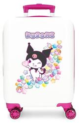 Valise cabine Sanrio Kuromi Candies ABS avec une capacité de 33L blanc