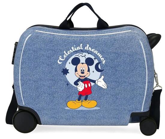 Valise enfant Disney Mickey Celestial dreamer ABS avec une capacité de 34L Denim