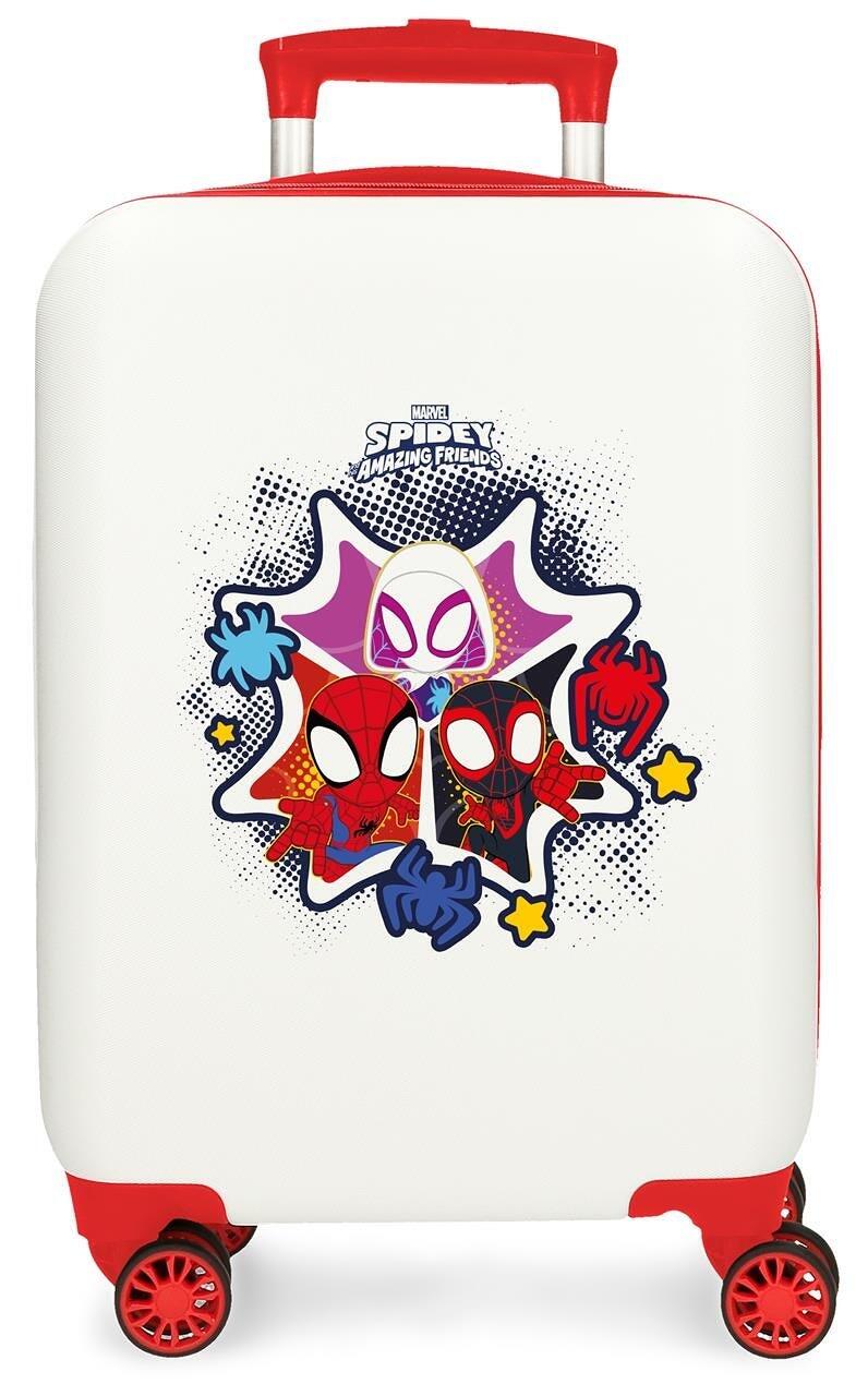 Mala de cabine marvel spidey together abs com capacidade de 28,4l branco