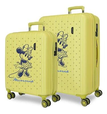 Valigia media Disney Minnie Line ABS con capacità di 8424L Giallo