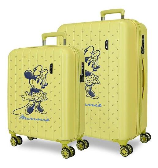 Valigia media Disney Minnie Line ABS con capacità di 8424L Giallo