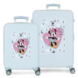Ensemble de valises Disney Minnie my happy place ABS avec une capacité 68L