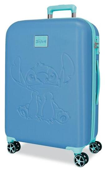 Valigia media Disney Traveling with stitch ABS con capacità 68L Azulonrose