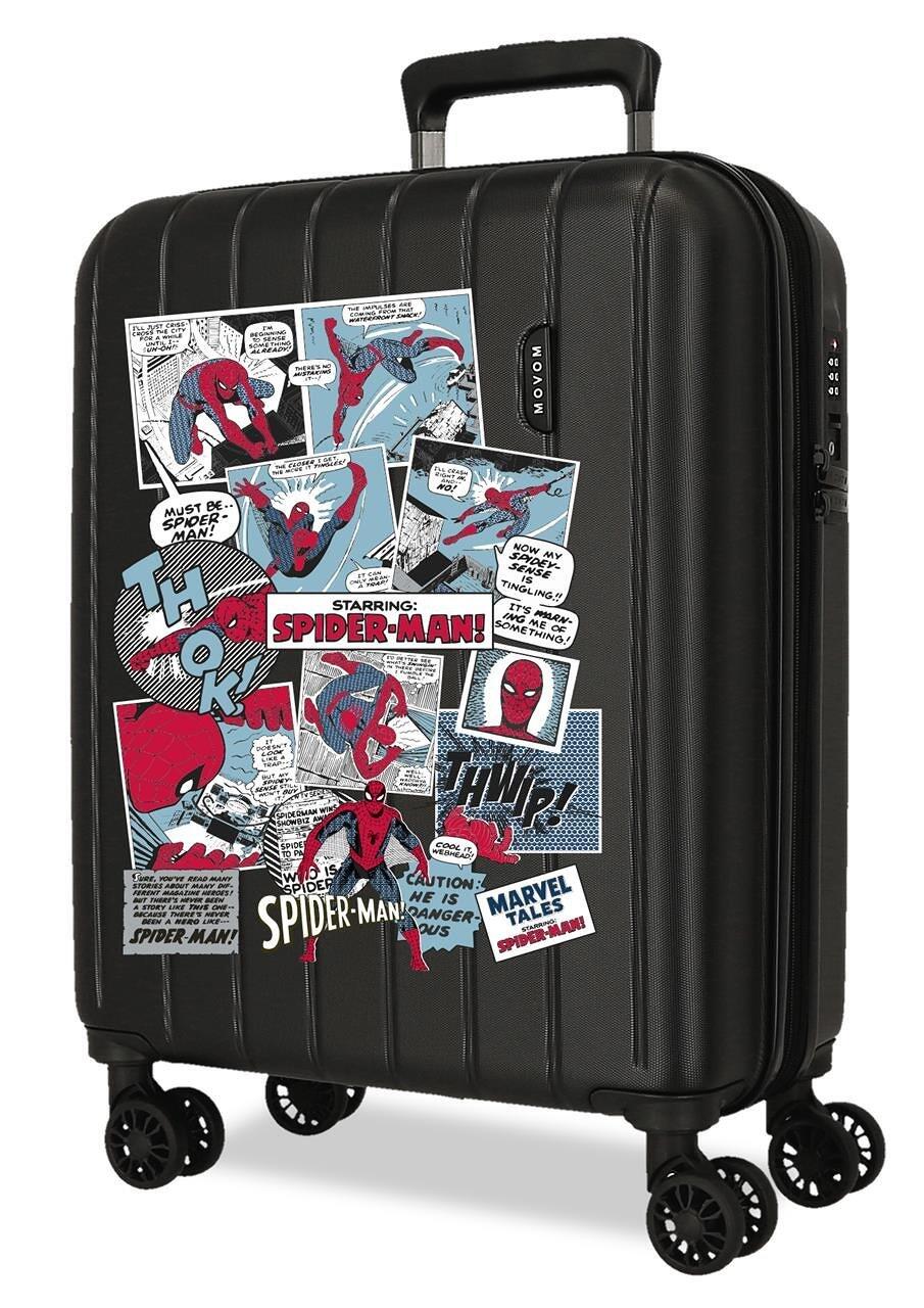 Valise cabine Marvel Spiderman Comic ABS avec une capacité de 44L Noir 1/4