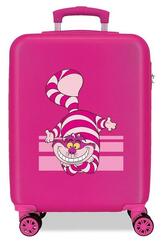Valise cabine Disney Chat du Cheshire ABS avec une capacité de 34L Fushia