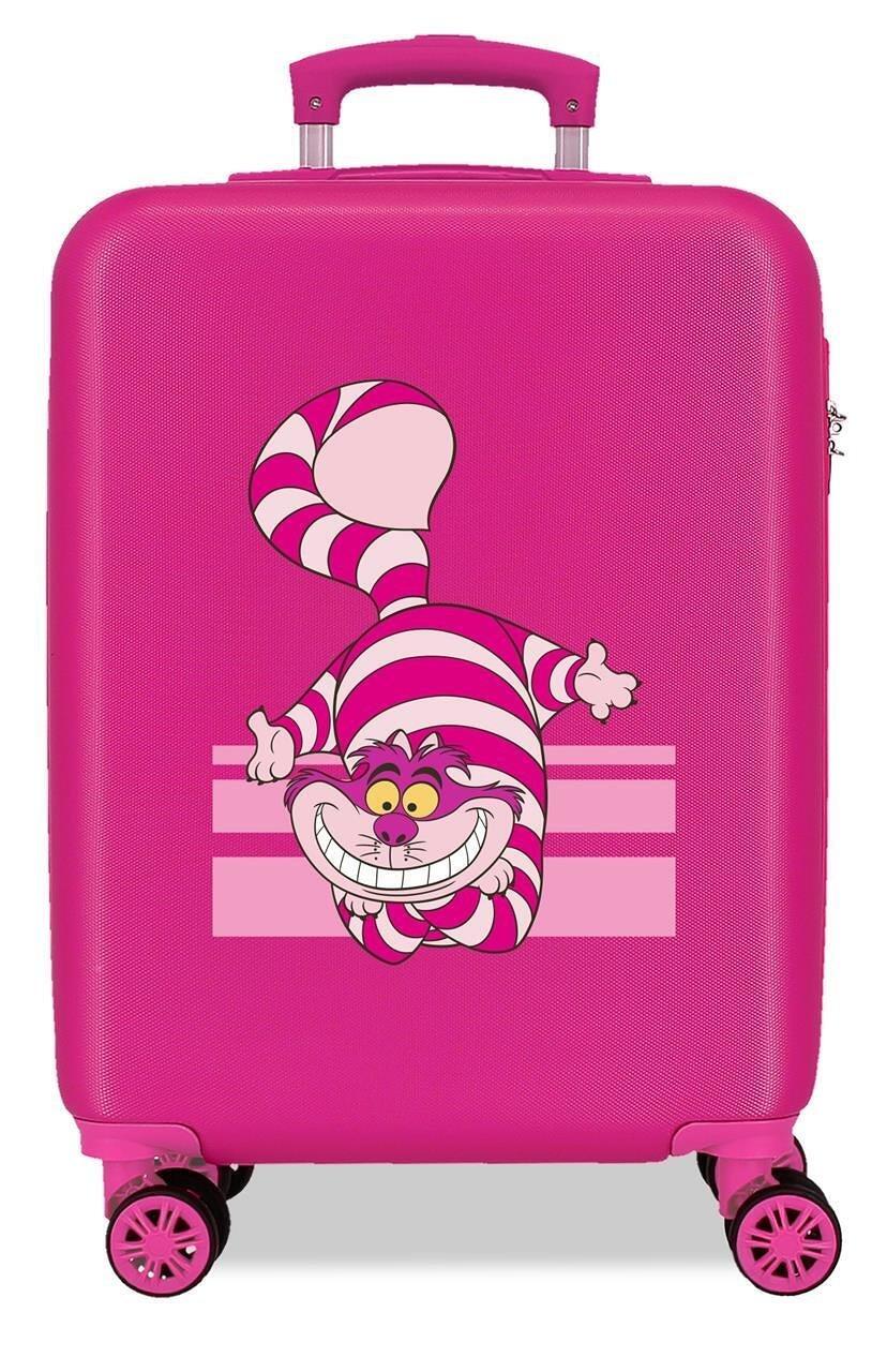 Valise cabine Disney Chat du Cheshire ABS avec une capacité de 34L Fushia 1/4