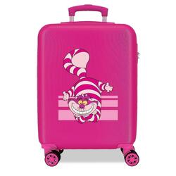 Valise cabine Disney Chat du Cheshire ABS avec une capacité de 34L Fushia