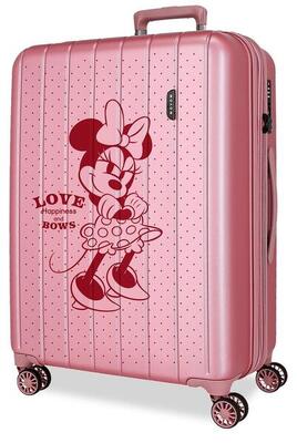 Valigia media Disney Minnie LoveABS con capacità di 8424L Rosa