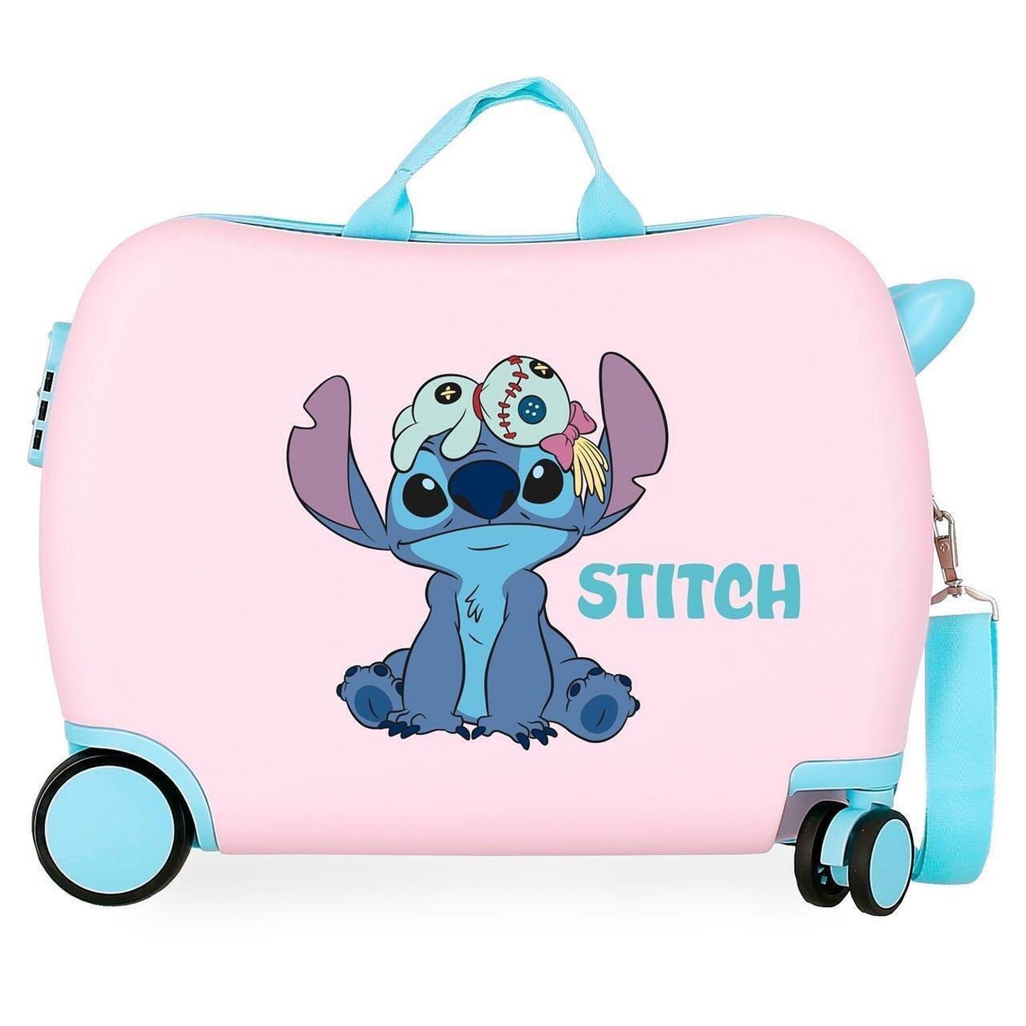 Disney - Valise Enfant Disney Stitch Inthe World Abs Avec Une Capacité De 34l Rose - Sac À Dos - Rose - No Size - Decathlon