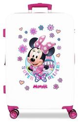 Valise moyenne Disney Minnie super helpers ABS avec une capacité de 68,77L Blanc