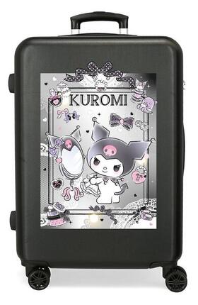 Valise cabine Sanrio Kuromi dream closer ABS avec une capacité de 41,8L Noir